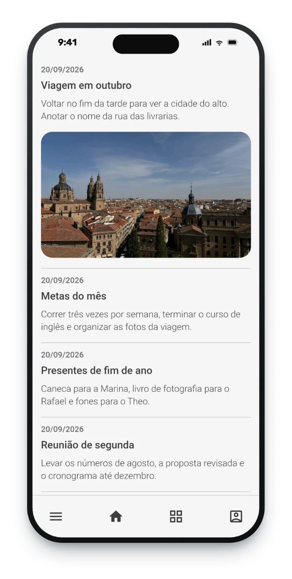 iPhone com a tela do PlaceVox